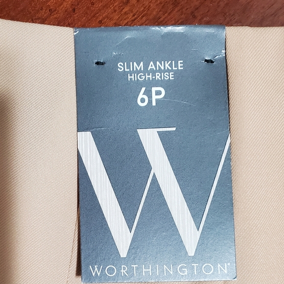 Worthington Womens Petite Slim Ankle Highrise Capri🆕️✨️ Trouser Pants size 6P - Picture 8 of 10